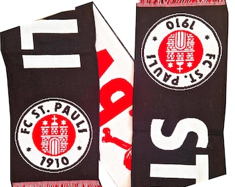 scarf st pauli germany deutschland calcio football gift soccer gift