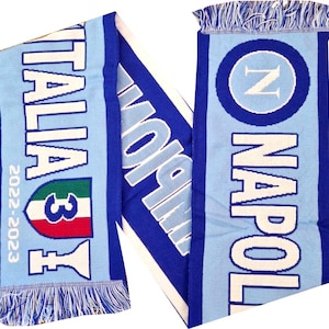 scarf napoli campione cup champion winner club calcio italy calcio football gift soccer gift