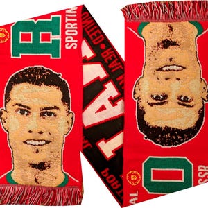 Scarf Ronaldo Cristiano portugal calcio sciarpa scarves gift sa 100% ACRYLIC FAN jersey flag bandana