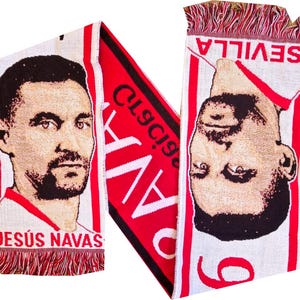 Scarf jesus Navas spain calcio sciarpa scarves gift sa 100% ACRYLIC FAN jersey flag bandana