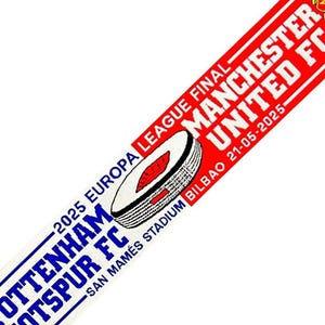 scarf final europa league 2025 with badges calcio football gift soccer gift