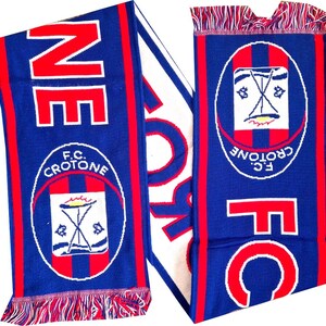 scarf crotone italy calcio club calcio football gift soccer gift