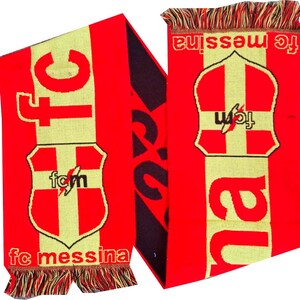 scarf fc messina fc club calcio italy calcio football gift soccer gift