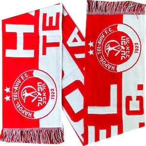Scarf hapoel tel aviv sciarpa scarves gift sa 100% ACRYLIC FAN jersey flag bandana