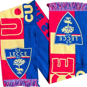 scarf us lecce club calcio italy calcio football gift soccer gift