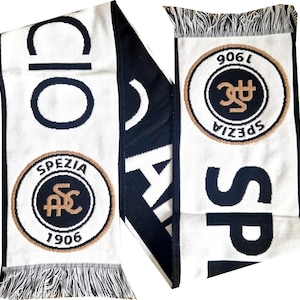 scarf spezia fc club calcio italy calcio football gift soccer gift