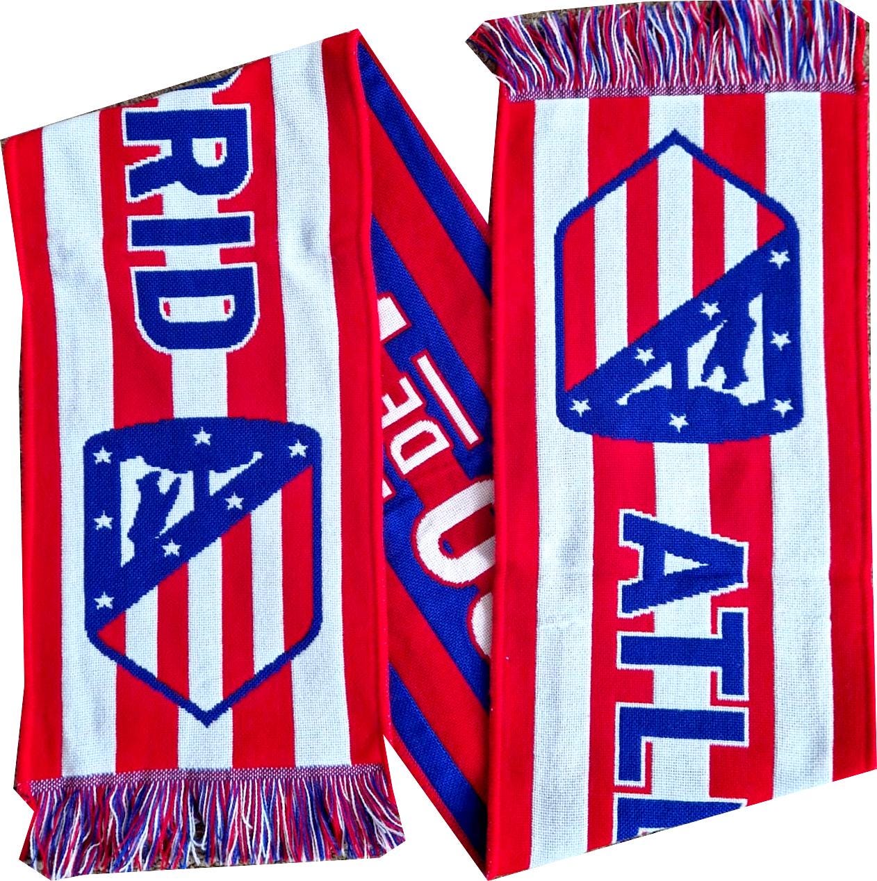 Scarf Atletico Madrid Club Spain Calcio Football Gift Soccer Scarf Atletico Madrid Club Spain Calcio Football Gift Soccer