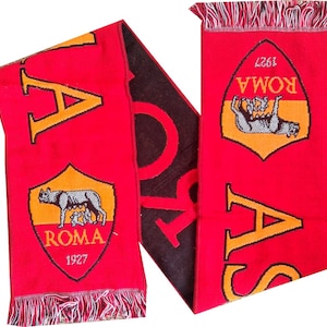 scarf roma club italy calcio football gift soccer gift