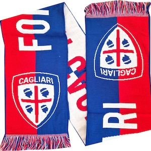 scarf forza cagliari club calcio italy calcio football gift soccer gift