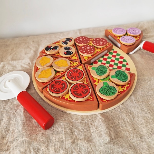 Wooden Pizza Slice Puzzle