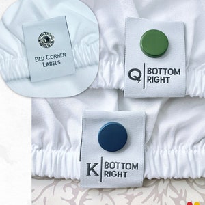 Etiquetas para sábanas, cómo hacer la cama fácilmente, etiqueta para sábanas en la parte inferior derecha, truco para lavar la ropa, organizador de armarios para ropa blanca, organizador de sábanas