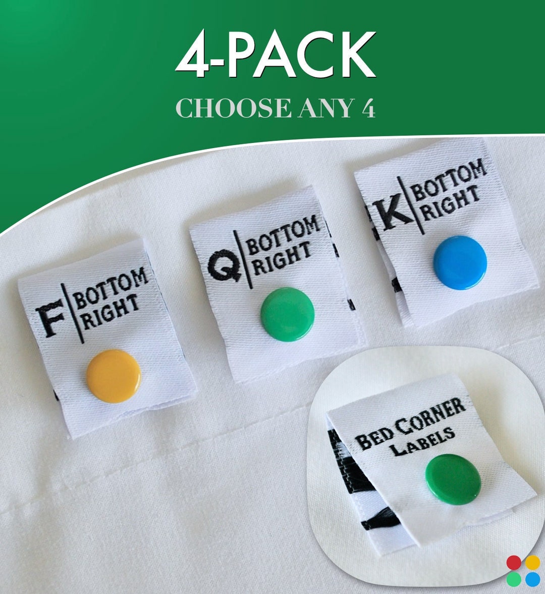Bed Sheet Tags, Easy Bed Making, Labels for Bed Sheets, Organized Linens Closet, Easy Change Bed