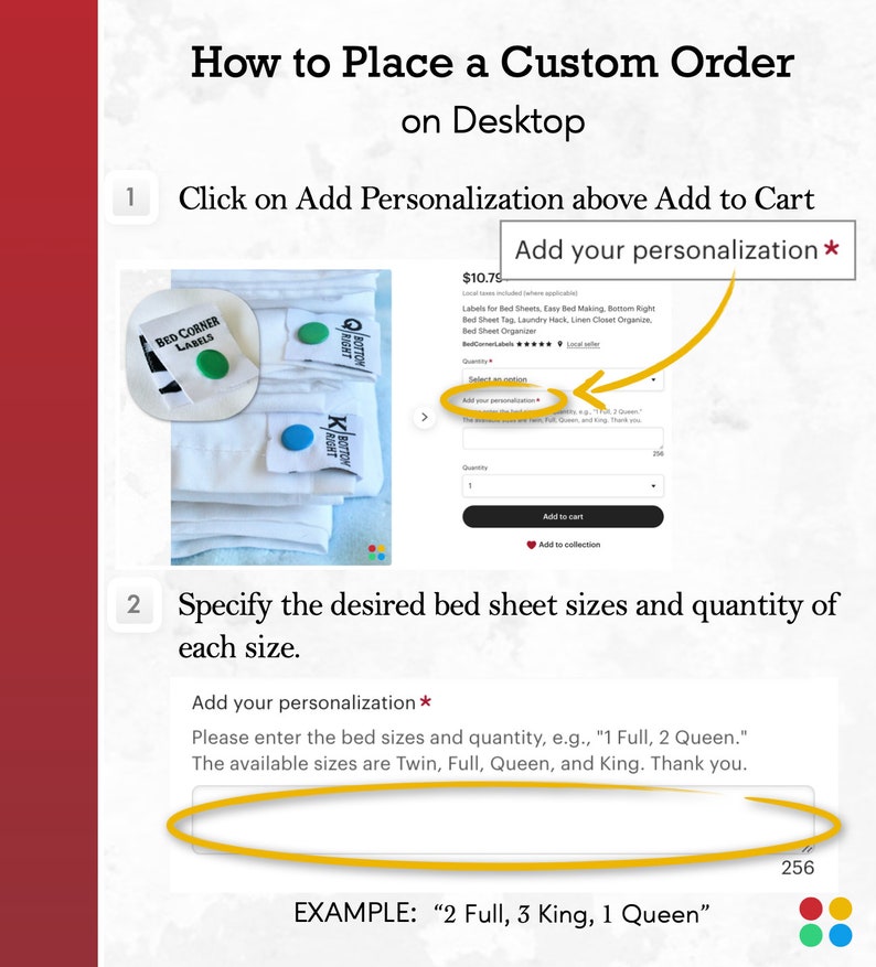 Bed Sheet Tags Easy Bed Making Labels for Bed Sheets Etsy