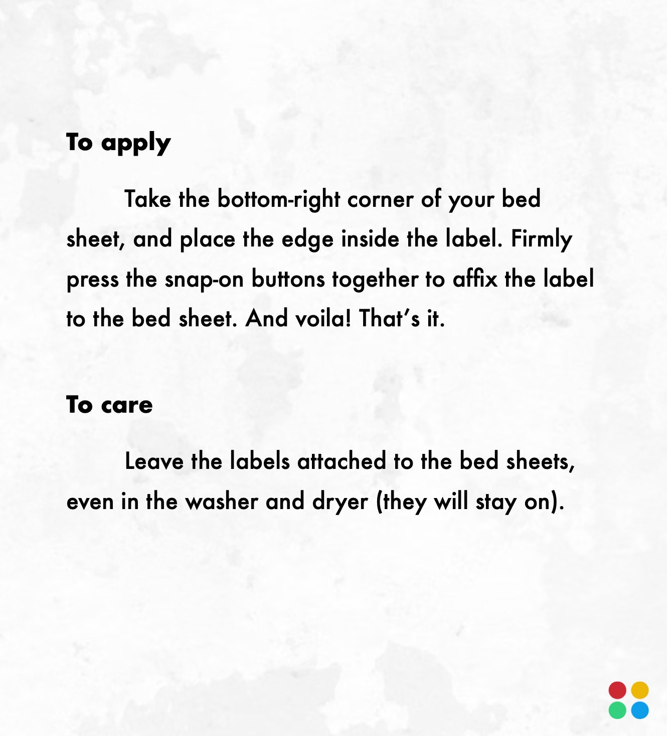 Labels for Bed Sheets Easy Bed Making Bottom Right Bed Sheet Etsy