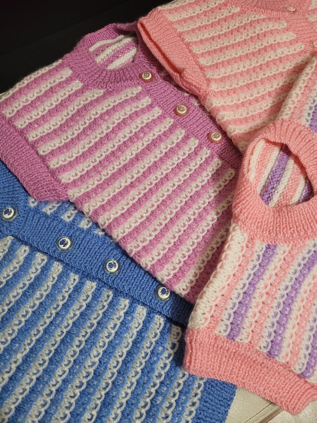 Baby Vest / Knitting Pattern /baby Body Warmer / Baby Shower Etsy