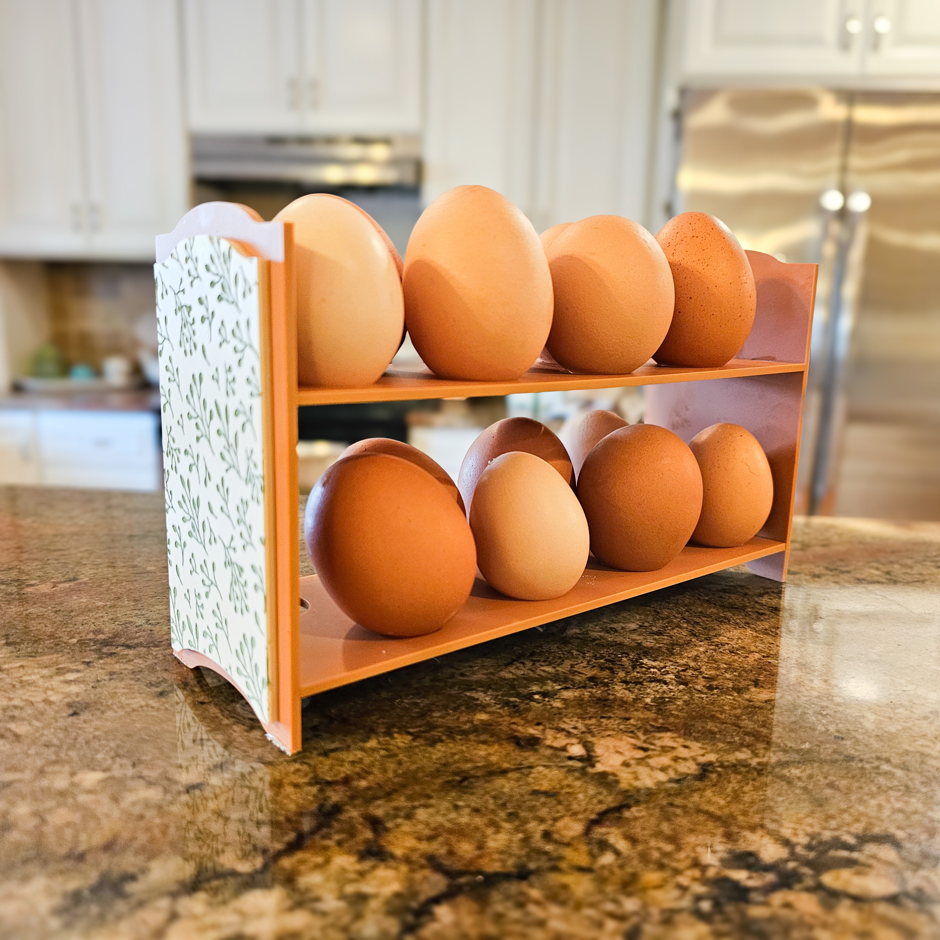 Vintage Boho Countertop Egg Holder, Pretty Egg Holder, Egg Rack ...