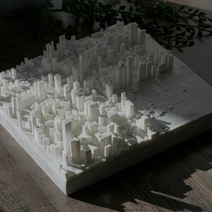 | de Chicago Carte imprimée en 3D, 8 pouces