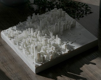 | de Chicago Carte imprimée en 3D, 8 pouces