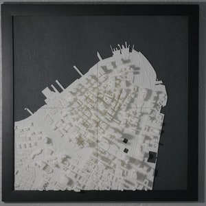 Lower Manhattan NYC | 3D City Map | 3D Buildings, Streets, and Topography | For Home Decor, housewarming gifts, office wall art