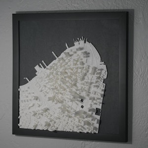 Lower Manhattan NYC | 3D City Map | 3D Buildings, Streets, and Topography | For Home Decor, housewarming gifts, office wall art
