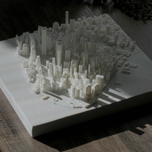 Dolny Manhattan | Mapa drukowana w 3D, 8 cali