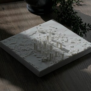 Dallas Texas | 3D-geprinte kaart, 8 inch