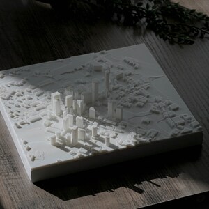 Dallas Texas | 3D-geprinte kaart, 8 inch