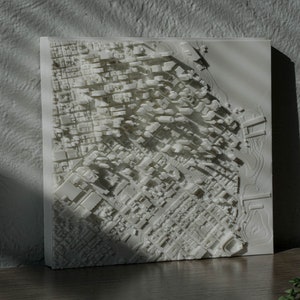 San Francisco | 3D Printed Map, 8 Inches