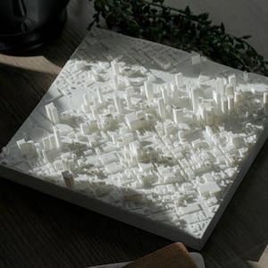 Los Angeles | Carte imprimée en 3D, 8 pouces