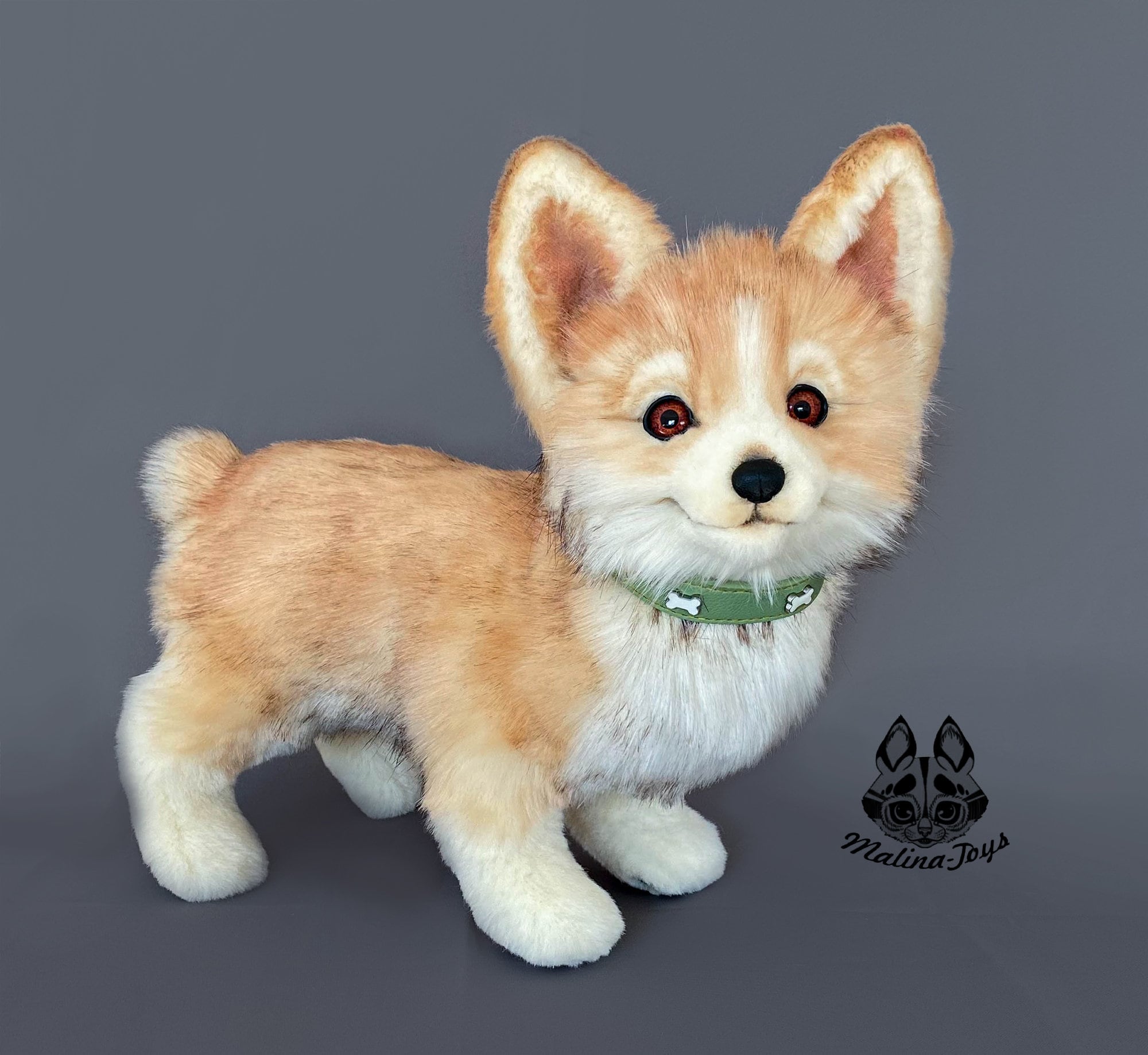 Plush Dogs Doll Welsh Corgi Toys For Children Simulation Animals