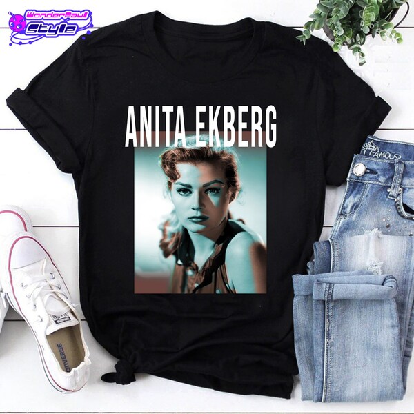 Anita Ekberg From La Dolce Vita Movie Unisex T-Shirt, La Dolce Vita Tshirt, Anita Ekberg Tshirt, Vintage Movie Tshirt, Gift For Her