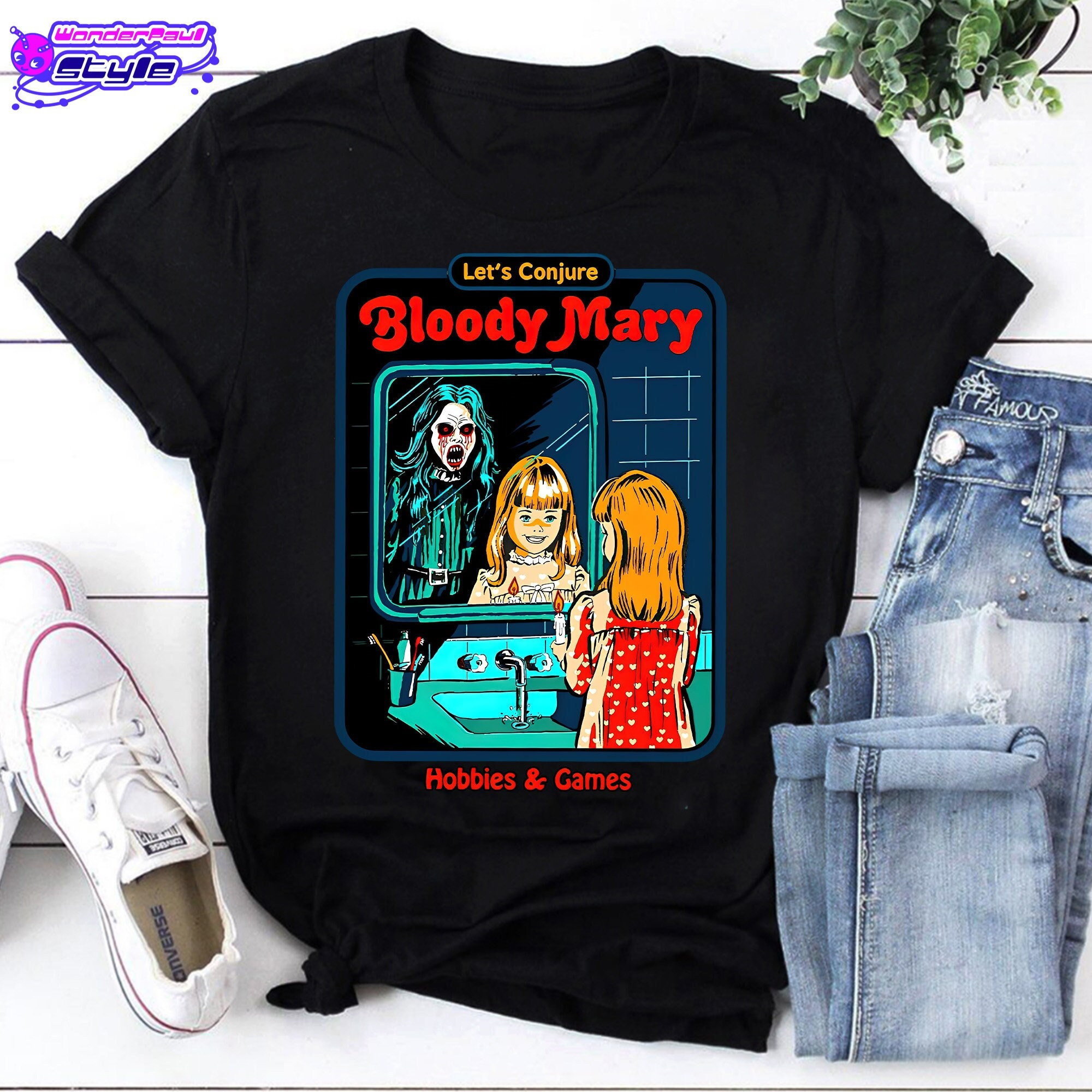 Bloody Mary Horror Movie Gift Halloween Tshirt, Bloody Mary Shirt