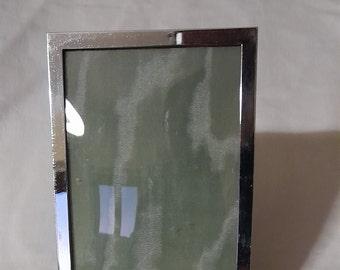 Chrome A5 photo picture frame. Non-scratch