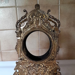 French Baroque Antique Bronze/Brass Clock Case circa 1800s