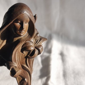 Timbro con sigillo/iniziali Art Nouveau in fusione di bronzo, sigillo in cera, HH
