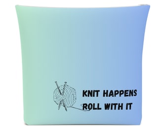 Knit Happens Project Bag - Blue Green Fade - 2 sizes