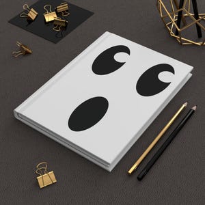 Mr Ghost face Hardcover Journal