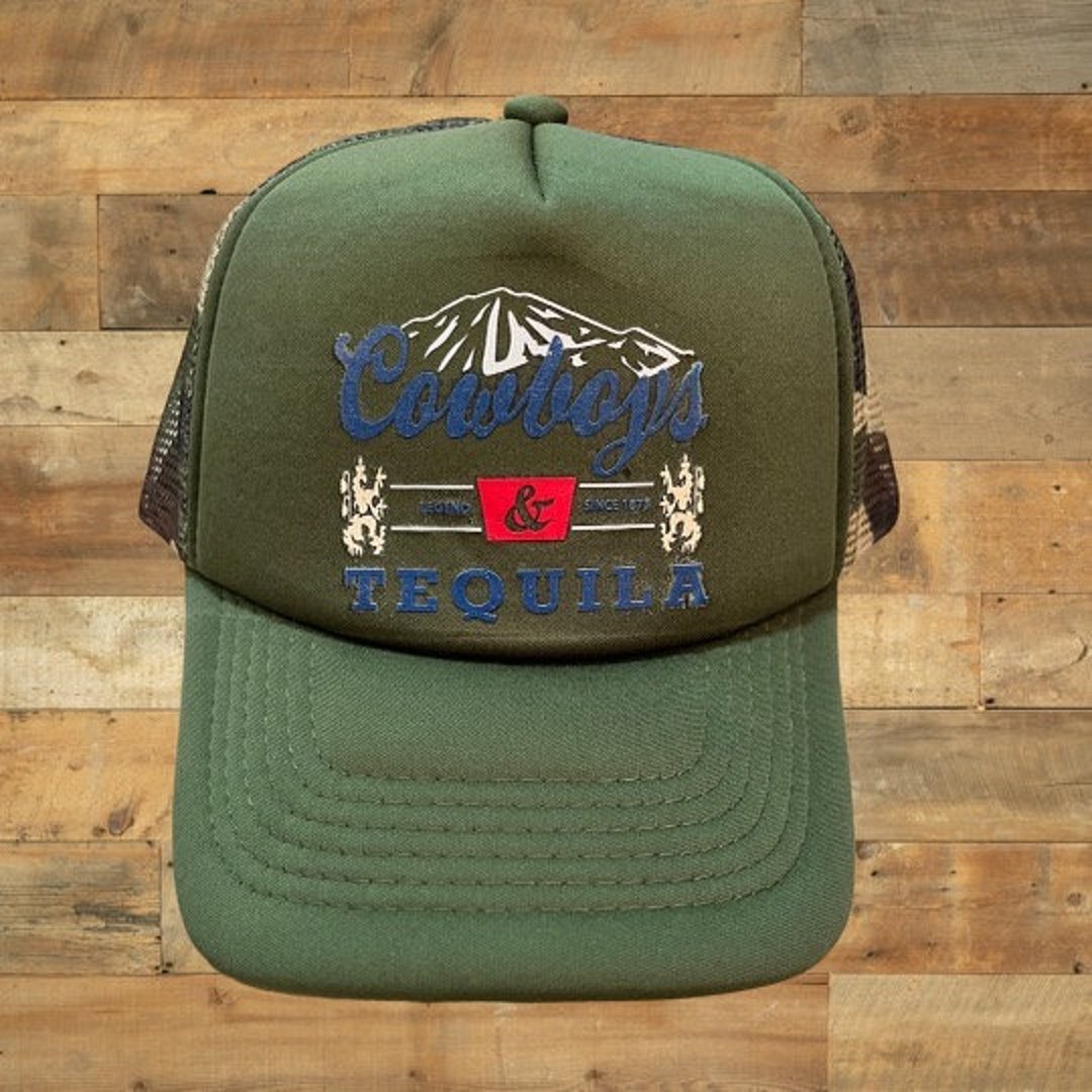 Cowboys & Tequila Camo Trucker Hat Etsy