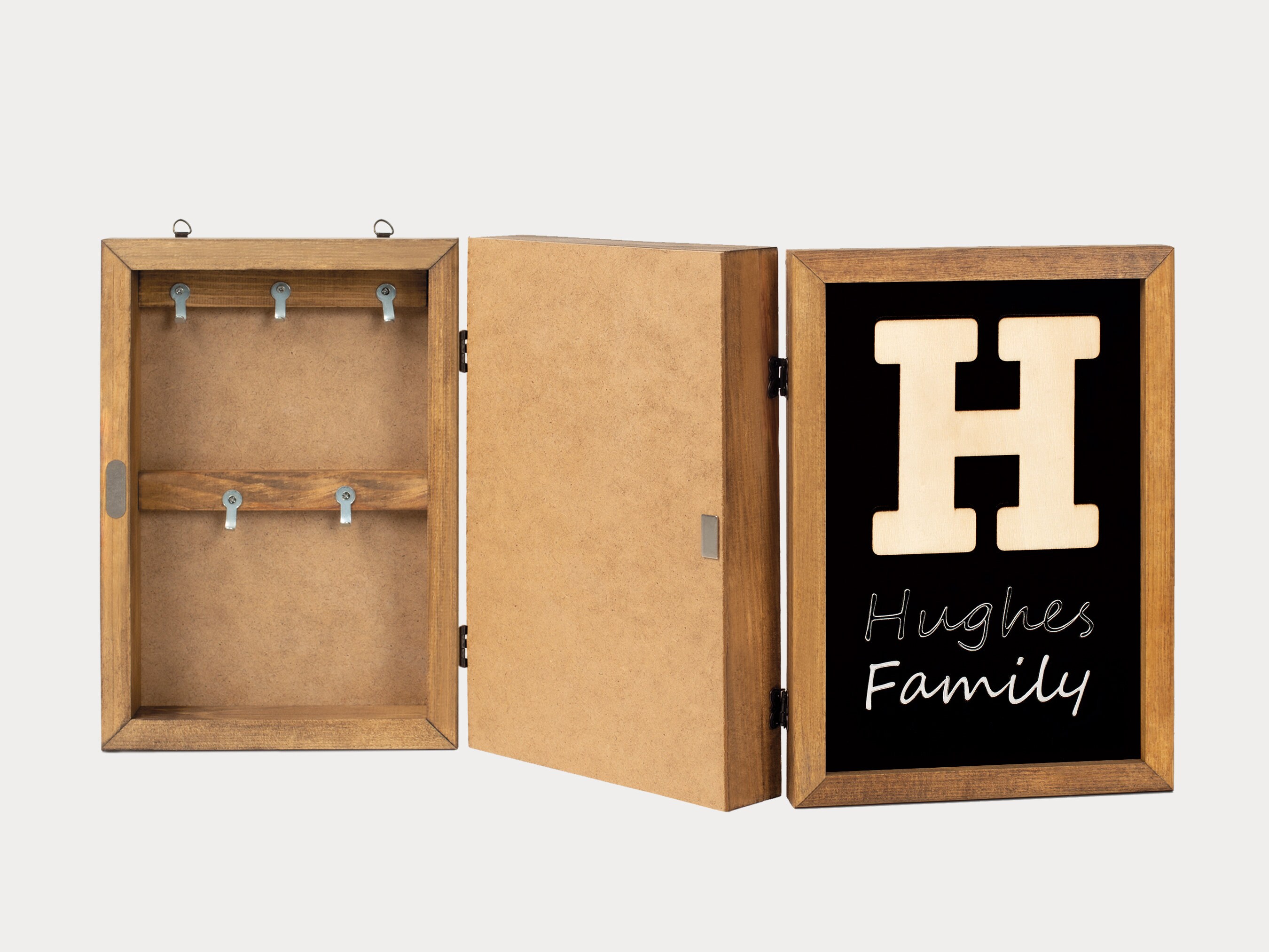 Personalized Wooden Key Box Wooden Key Holder Key Hanger Entryway Decor ...