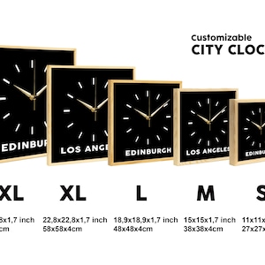 Customizable Wall Clock, Room Decoration, Oversized Wall Clock, Zone Clock, City Clock, World Clock, Office Clock, Travel Clock image 8