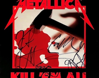 メタリカのベーシスト、ジェイソン・ニューステッドのサイン入り8 x 10