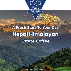 FNG Coffees- Nepal Himalayan - Ground/Whole Bean/Espresso/Keurig, Regular - 16 oz