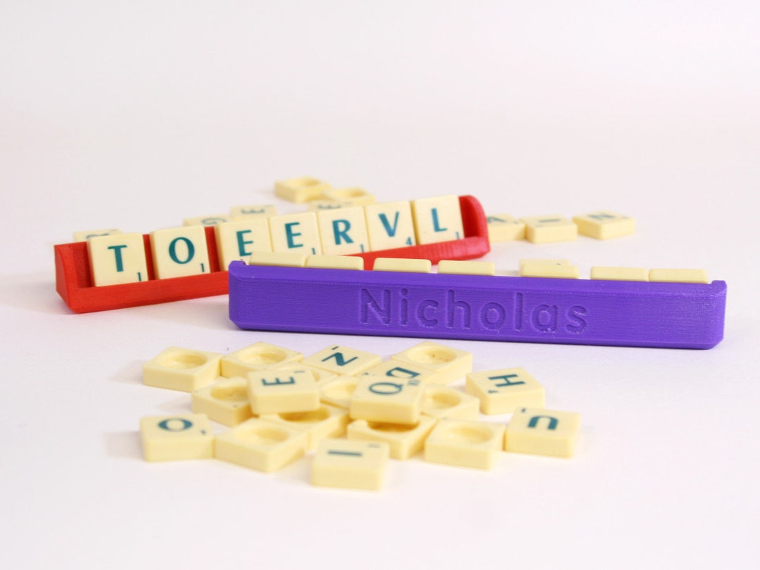 Personalised Scrabble Tile Rack Custom Scrabble Letter Holder Stocking ...