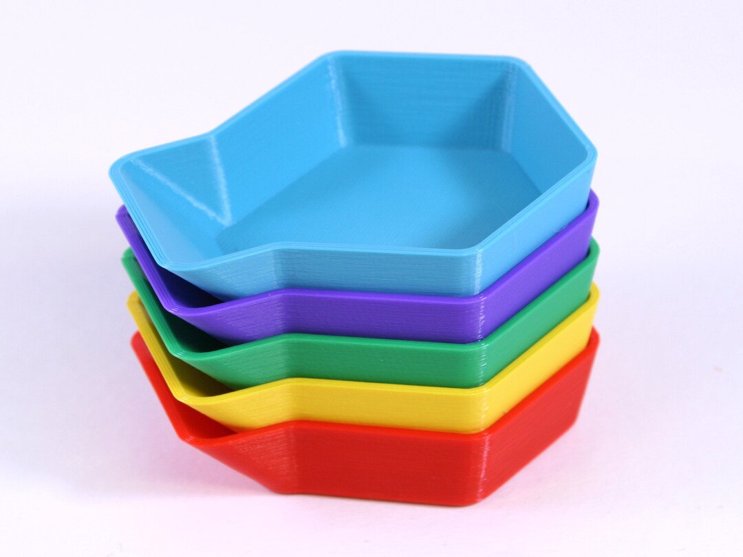 3 Stackable Board Game Token Tray With Funnel and Optional Card Slot ...