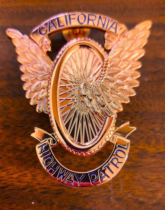 California Highway Patrol Cap Piece CHP - Etsy
