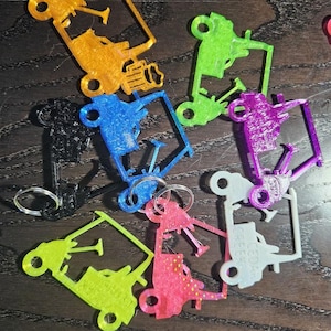 Customizable Golf cart Keychain