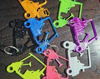 Customizable Golf cart Keychain