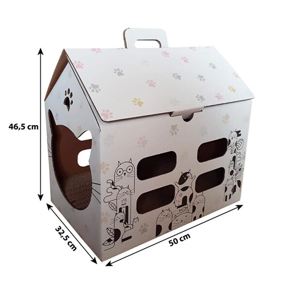 Cardboard Cat House Etsy