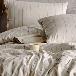 Classic Stripes Bedding Set,Modern Striped Comforter and Sheet Set,Timeless Stripes Comforter Set,Harmony Stripes Bedding Set,duvet cover