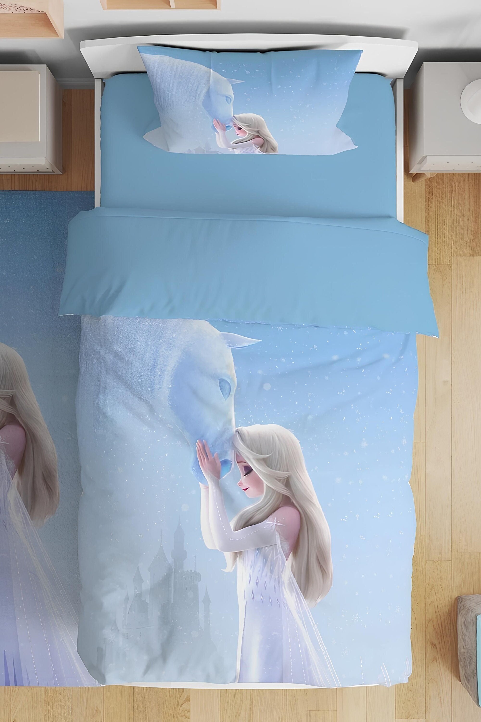Elsa Duvet Cover Set,frozen Princess Elsa Duvet Cover,snow Queen Elsa ...